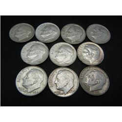 (10) Silver Dimes