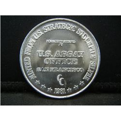 1981 .999 Silver Trade Token