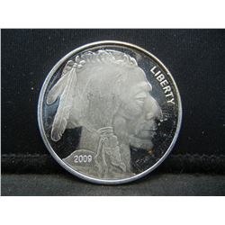 2009 .999 One Oz. Silver Round Buffalo