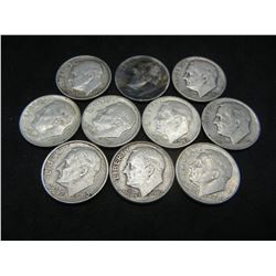 (10) Silver Dimes