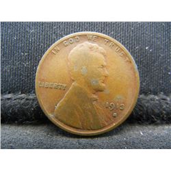 1913-S Semi-Key Date Lincoln Head Cent.