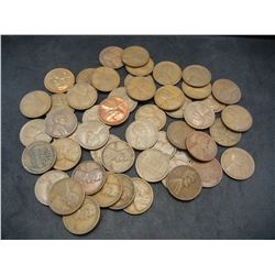 Lot of 50 1935-D Lincoln Head Cents.
