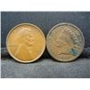 Image 1 : 1909 Indian Cent and 1909-VDB Lincoln Cent.