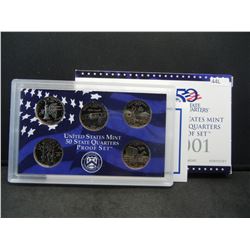 2001 United States Mint 5 Coin Proof Set With Original Government Packaging & COA.