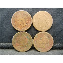 1880 1881 1882 1883 Indian Head Cents.