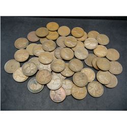 Lot of 50 1909 Lincoln Head Cents.