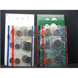 1992 & 1993 United States Mint 10-Coin Mint Sets With Original Government Packaging.