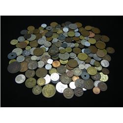 Mixed Group of Foreign Coins.  Coins Weigh 2.1 Pounds.