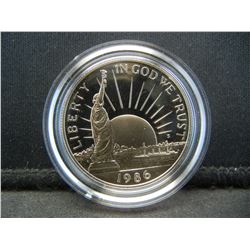 1986-S United States Mint Ellis Island Statue of Liberty Proof Commemorative Half Dollar.