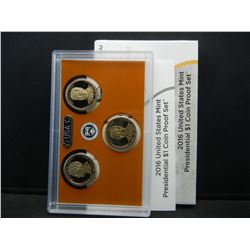 2016 United States Mint Presidential $1 Three Coin Proof Set.  Nixon Ford Reagan.
