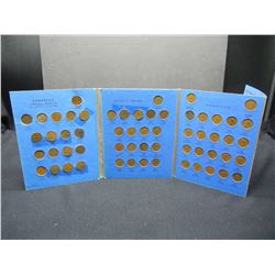 1920-1972 Canadian Small Cents 58 Coin Set Housed in Whitman Folder.