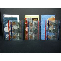 1989 1990 1991 United States Mint 10-Coin Mint Sets With Original Government Packaging.