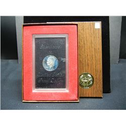 1971-S Eisenhower Proof Silver Dollar With Original Gov't Packaging.