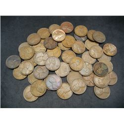 Lot of 50 1930-D Lincoln Wheat Cents.