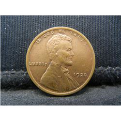 1920 Red Brown Uncirculated Lincoln Head Cent.