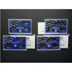 1999 & 2000 United States Mint Proof Sets With Original Gov't Packaging.