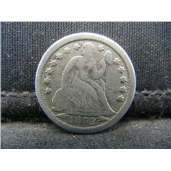 1853 Seated Dime With Arrows