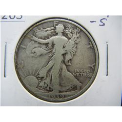 1939 S Walking Liberty Half Dollar