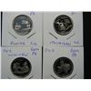 Image 3 : (5) Coin 2004-S SILVER state quarter proof set:  IA, FL, MI, WI, and TX.