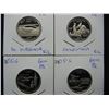 Image 3 : (5) Coin 2005-S SILVER state quarter proof set:  KS, WV, CA, WI, OR, and MN.