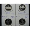 Image 3 : (5) Coin 2007-S SILVER state quarter proof set:  ID, UT, WA, WY, and Montana.