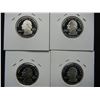 Image 5 : (5) Coin 2007-S SILVER state quarter proof set:  ID, UT, WA, WY, and Montana.