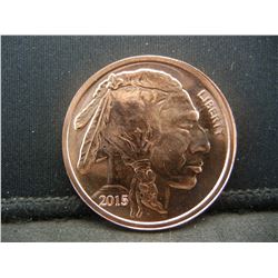 1915 Barber pure copper troy ounce.  GEM Proof like.