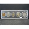Image 1 : 1912 Type Year Set.   Several part liberty coins.  Barber .50, .25, .10, V, and Lincoln.  Nice circu