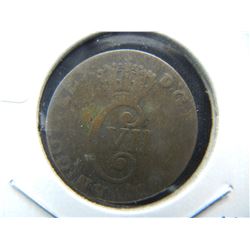 1783 Denmark 4 Skilling.  Fine condition.  No corrosion.