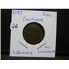 Image 3 : 1783 Denmark 4 Skilling.  Fine condition.  No corrosion.