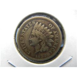 1859 Copper Nickel Indian Head Cent.  Fine.