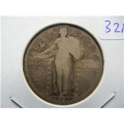 1927-S Standing Liberty Quarter.  Good.  Very Low Mintage.