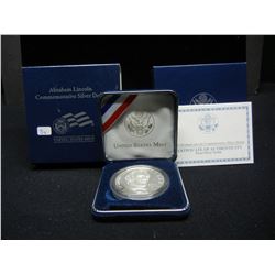 2009 P Abraham Lincoln Silver Dollar.  GEM Proof in government holder.