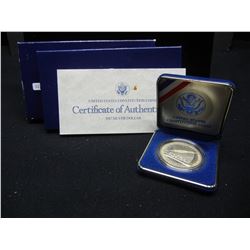 1987-S Constitution Silver Dollar.  GEM Proof in government holder.