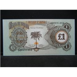 1960s Biafra 1 Pound.  Very short-lived country.  GEM Crisp Uncirculated.