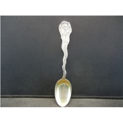 Sterling Spoon.  Nathaniel Hawthorne, Salem Mass.  Features books he wrote.