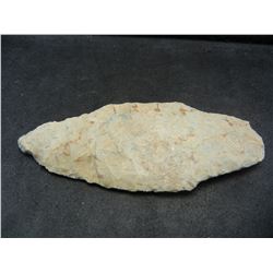 3 inch Adena Contracting Stem.  Approximately 5000 years old.  Greenish-tan.