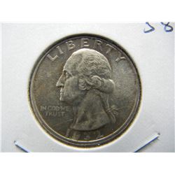 1932 Washington Quarter.  First year and originally thought of as a commemorative.   Very choice AU.