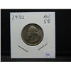 Image 3 : 1932 Washington Quarter.  First year and originally thought of as a commemorative.   Very choice AU.