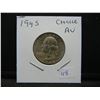 Image 3 : 1945 Washington Quarter.  Choice Almost Uncirculated.