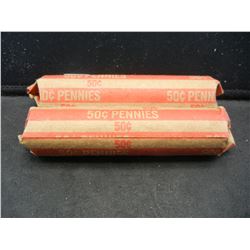 (2) rolls circulated Lincolns:  1940-s and 1944-S.  These are nice and hard to find.