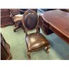 Image 2 : BALMOOR COLLECTION DARK WOOD CLAW FOOT 5 DRAWER WRITING DESK & LEATHER EXECUTIVE CHAIR