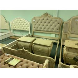 5 PCS MICHAEL ARMINI QUEEN SIZE LAVELLE COTTAGE BEDROOM SUIT INCLUDING ; HEADBOARD, FOOTBOARD,