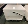 Image 2 : GREY LEATHER STUDDED KING SIZED BEDROOM SUIT INCLUDING ; HEADBOARD, FOOTBOARD, SIDERAILS,
