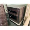 Image 2 : HOLLYWOOD SWANK ILLUMINATED GLASS TOP 11  DRAWER VANITY WITH PUMPKIN STOOL & 2 DRAWER NIGHT STAND