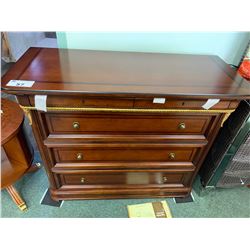 MAHOGANY ESPANOL 5 DRAWER DRESSER WITH MIRROR