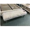 Image 1 : MICHAEL ARMINI GREY & WHITE FUR BEDSIDE BENCH