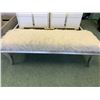 Image 1 : MICHAEL ARMINI GREY & WHITE FUR BEDSIDE BENCH