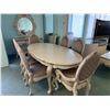 Image 1 : 10 PCS MICHAEL ARMINI LAVELLE OVAL DINING TABLE SET INCLUDING ; TABLE, LEAF, 6 CHAIRS, 3 DRAWER