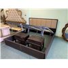 Image 1 : 5 PCS MODERN PADDED STORAGE EUROPEAN KING SIZE BEDROOM SUIT INCLUDING ; HEADBOARD,